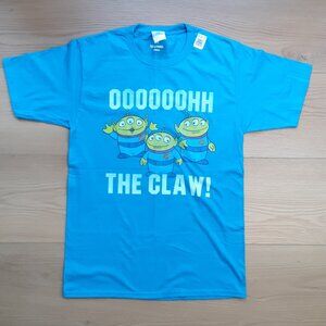 OOOOOOHH The Claw! Toy Story Aliens - New Small Sapphire Blue T-Shirt